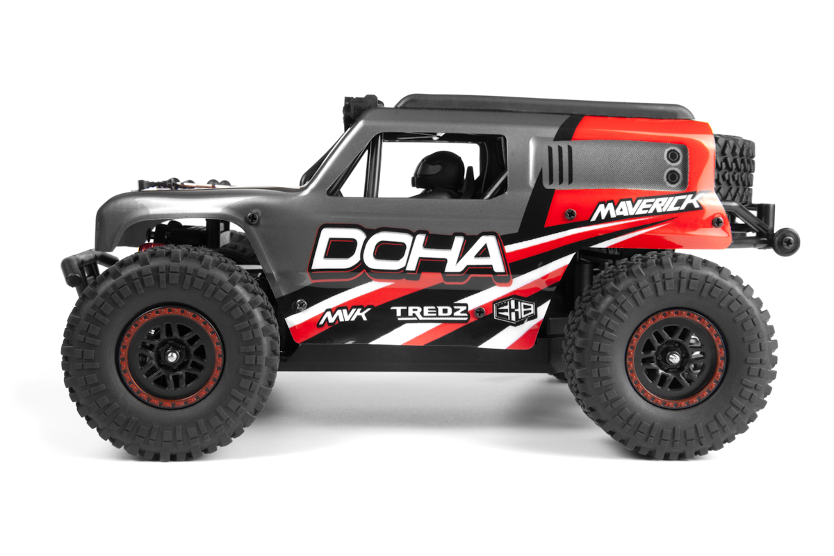 Maverick RC MV150701 Doha 1/20 4WD Electric Truck - Red - 2