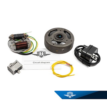 Zündanlage schalterlos rechtsdrehend 6V-33W für Puch Maxi/KTM