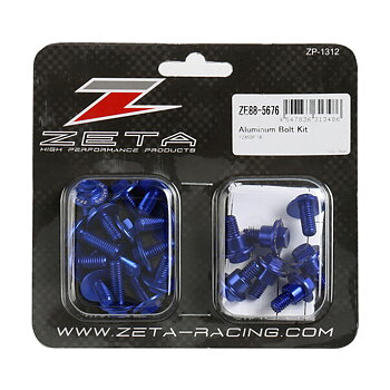 ZETA Aluminum Bolt Set for Plastics YZF250/450 19-23/18-22, 21pcs Blue