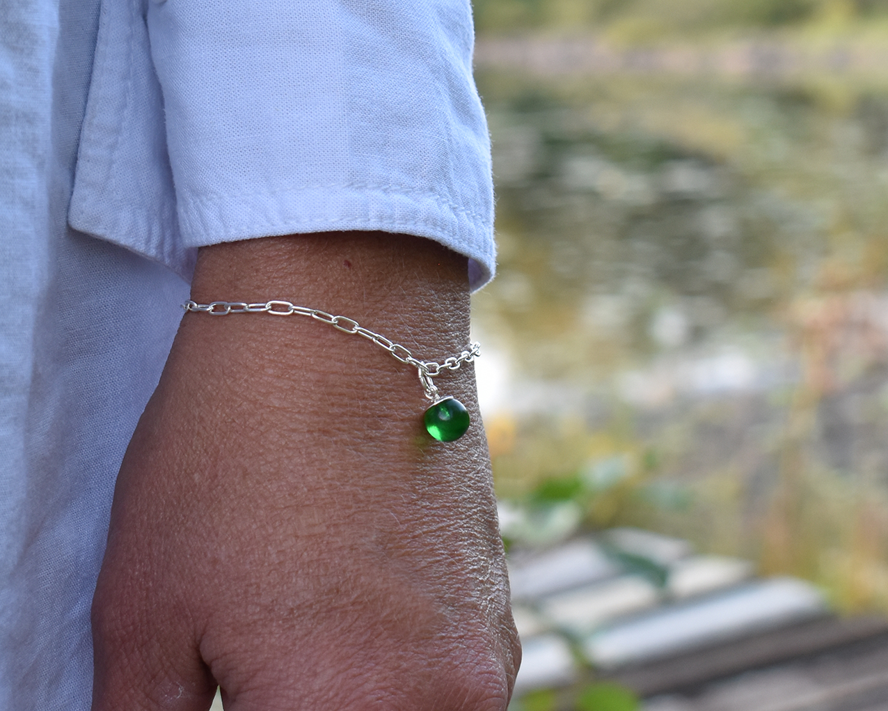 UDDEN GRAN - armband i grönt
