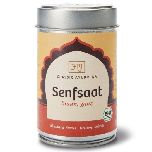 Mustard seeds Brown, 70g Organic, Classic Ayurveda