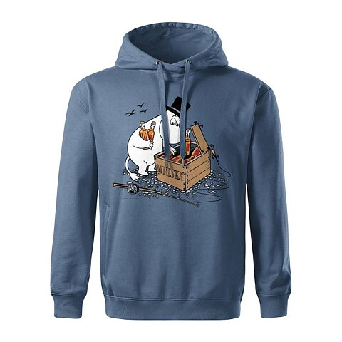 Moominpappa and whisky case Hooded Sweat