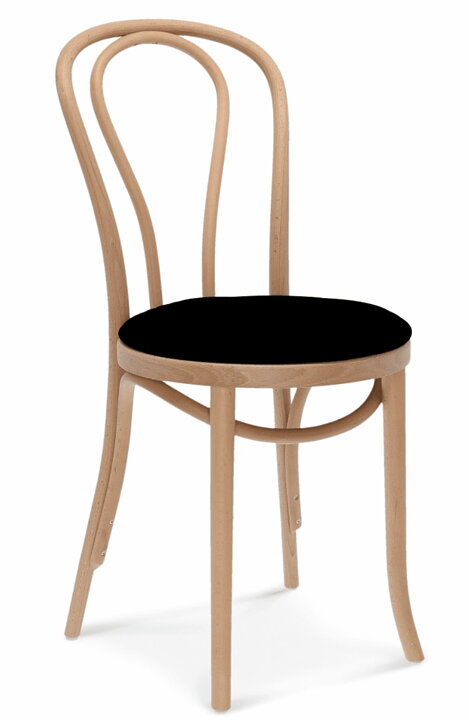 Stol Michael, ljus bok klädd sits