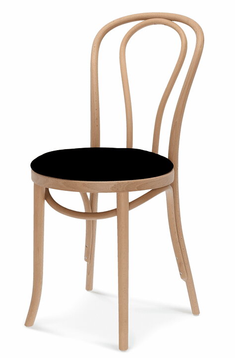 Stol Michael, ljus bok klädd sits