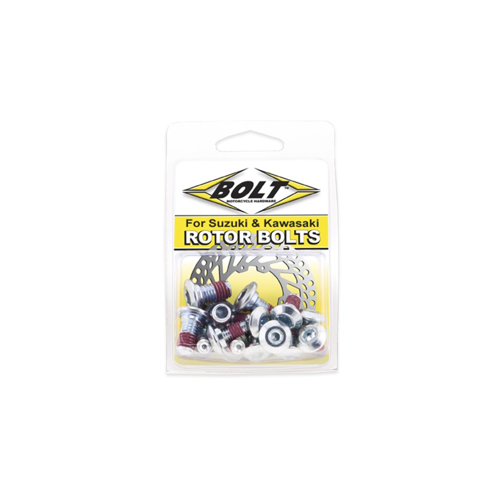 Skivbromsbult RMZ/KX/KXF, 4xM6-13, 4xM8-15 m. loctite