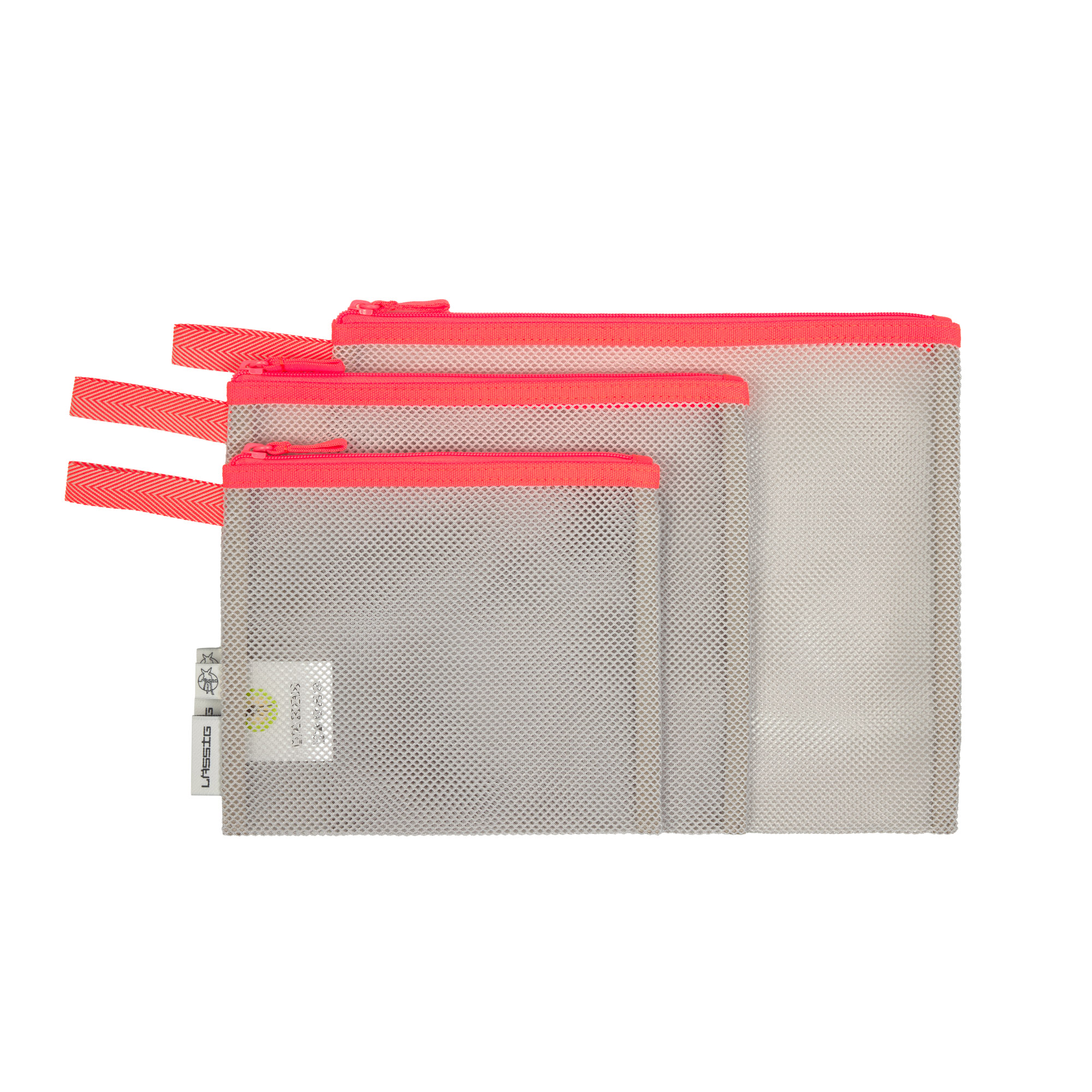 Lässig Mesh Bags Set 3 pcs neon orange