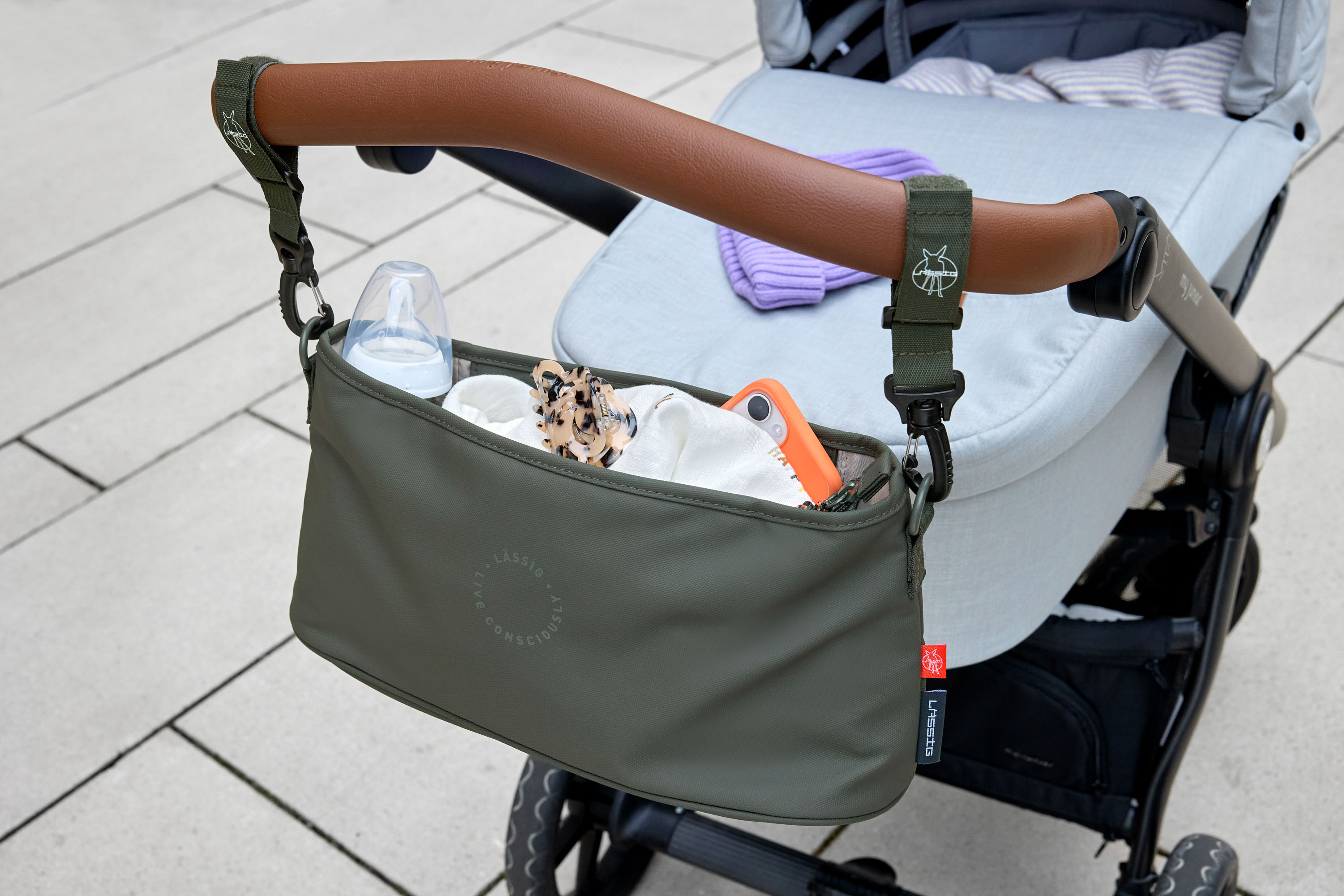 Lässig Buggy Organizer dark olive - 6