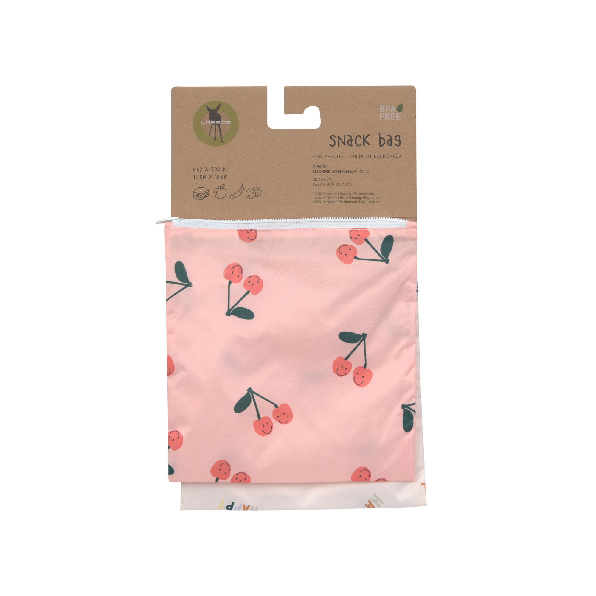 Lässig Snack Bag 2 pcs Happy Fruits Cherry - 3
