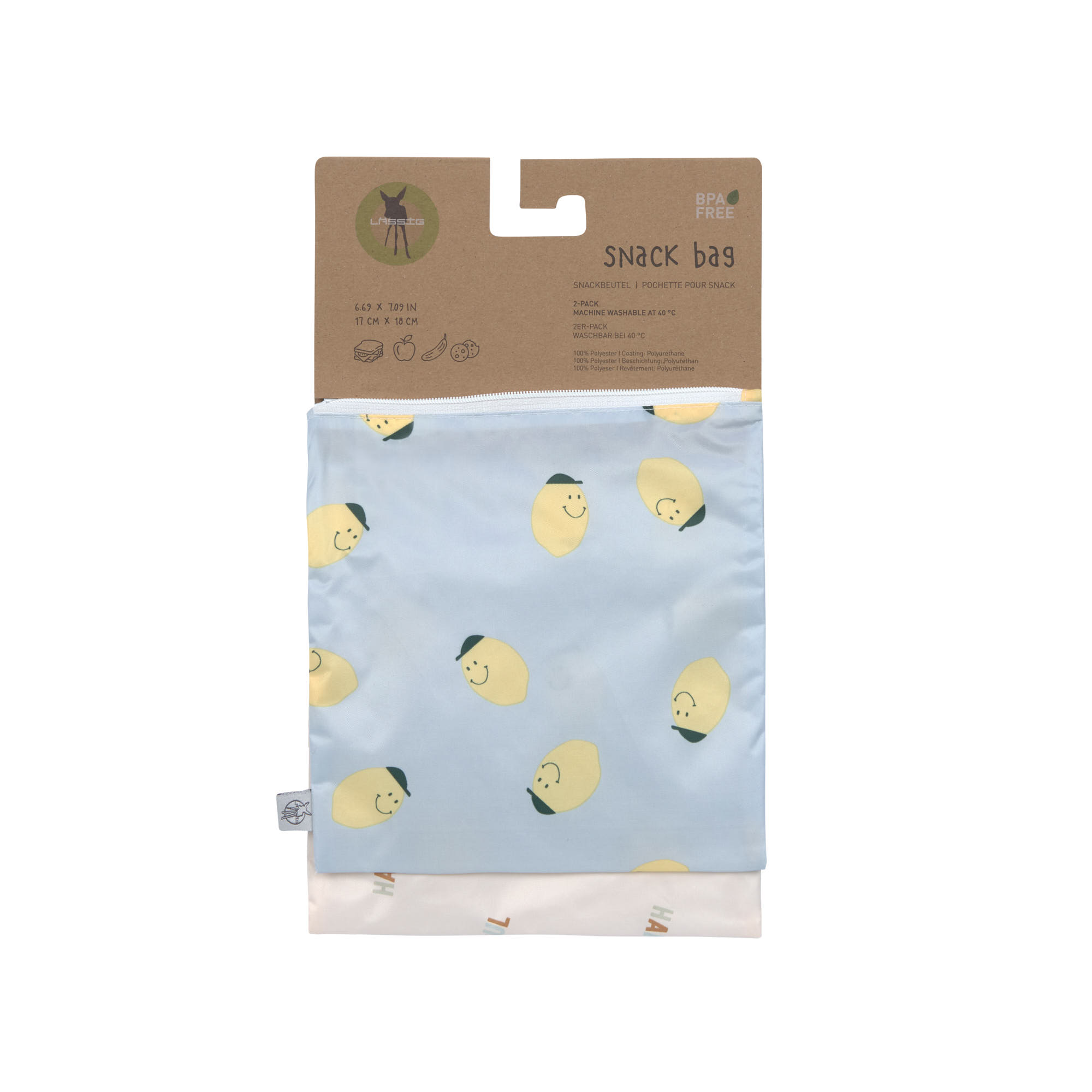 Lässig Snack Bag 2 pcs Happy Fruits Lemon - 3