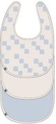 Lässig Newborn Bib 3 pcs GOTS Happy Fruits light blue