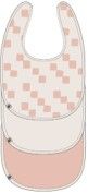 Lässig Newborn Bib 3 pcs GOTS Happy Fruits peach