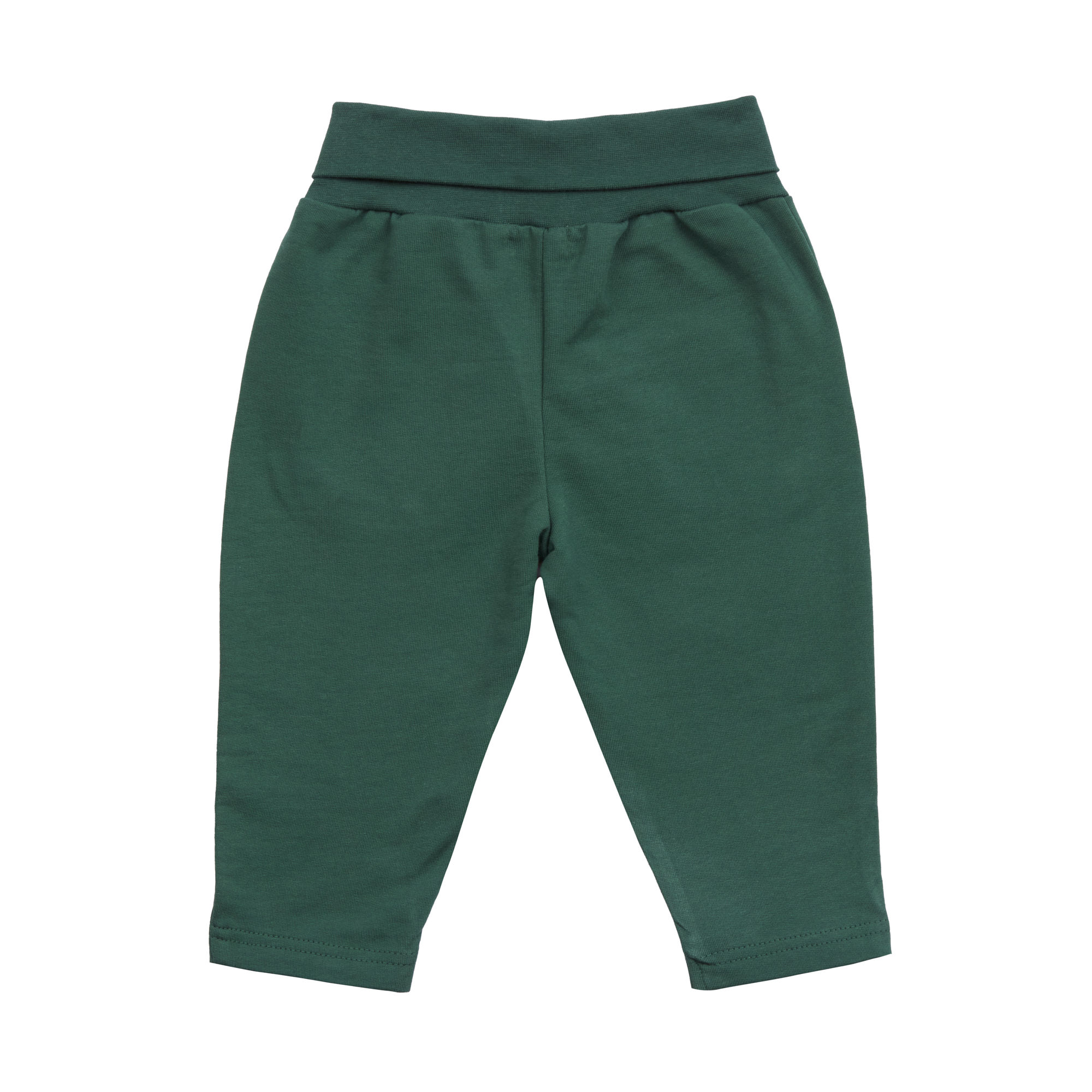 Lässig Sweatpants GOTS dark green, 7-12 months - 2
