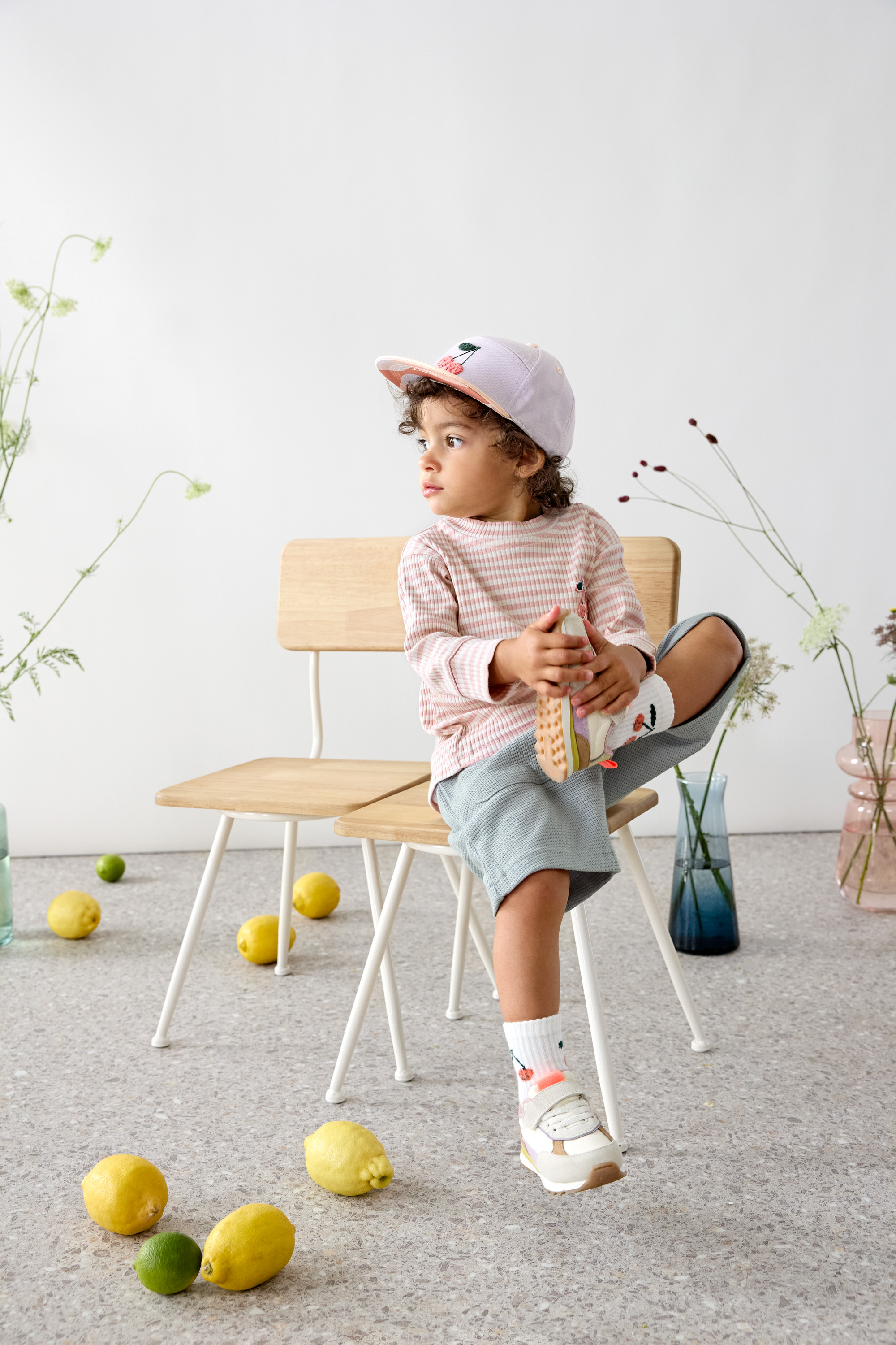 Lässig Long Sleeve Shirt Ribbed Cherry peach 3-6 mon - 4