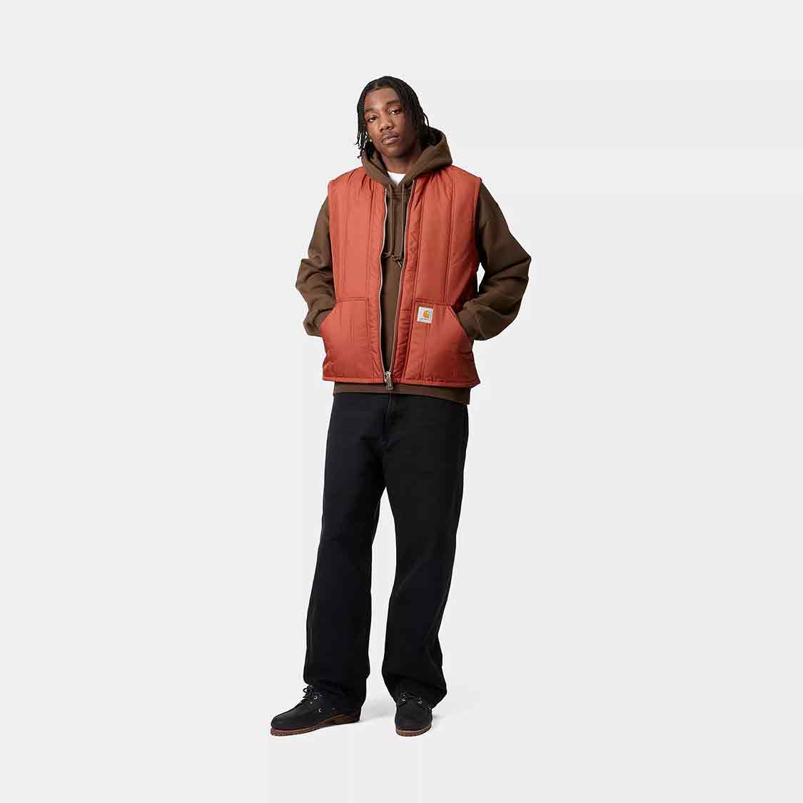 Carhartt WIP - Lachlan Vest Liner Vermillion - 4