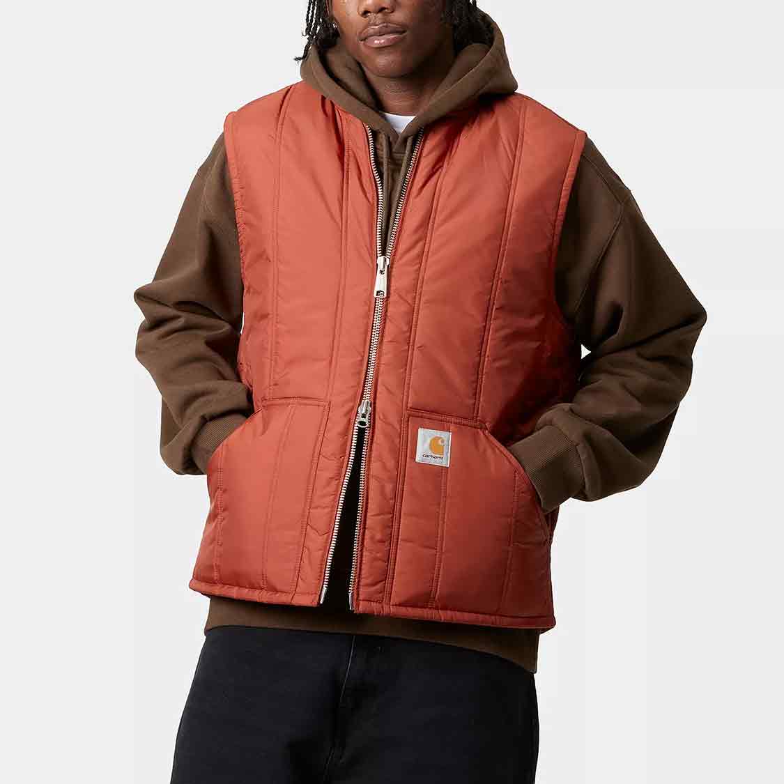 Carhartt WIP - Lachlan Vest Liner Vermillion - 2