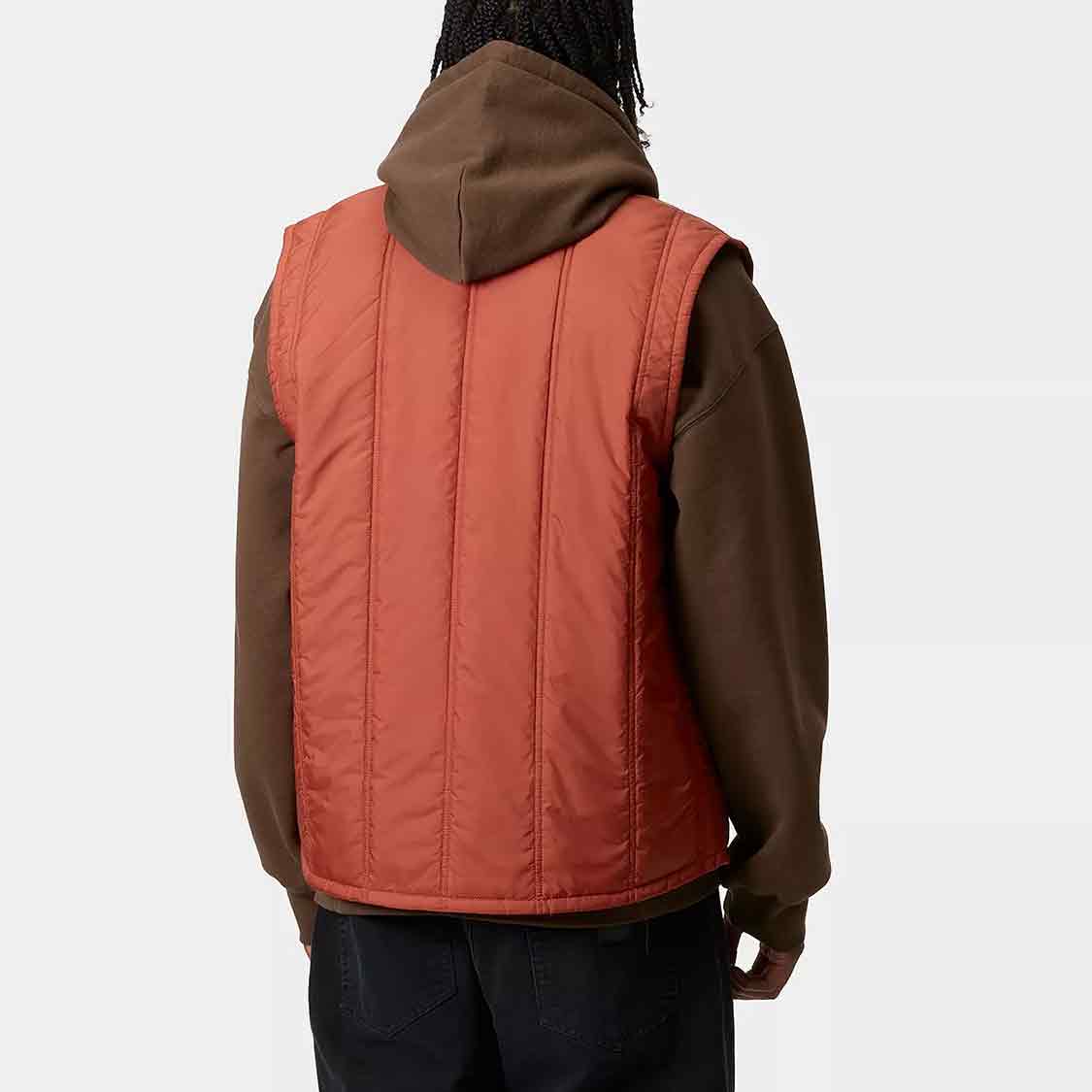 Carhartt WIP - Lachlan Vest Liner Vermillion - 3
