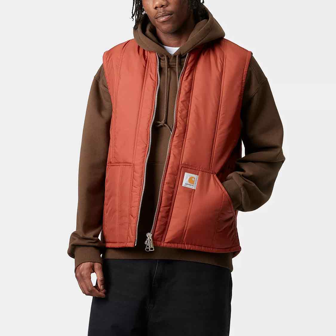 Carhartt WIP - Lachlan Vest Liner Vermillion
