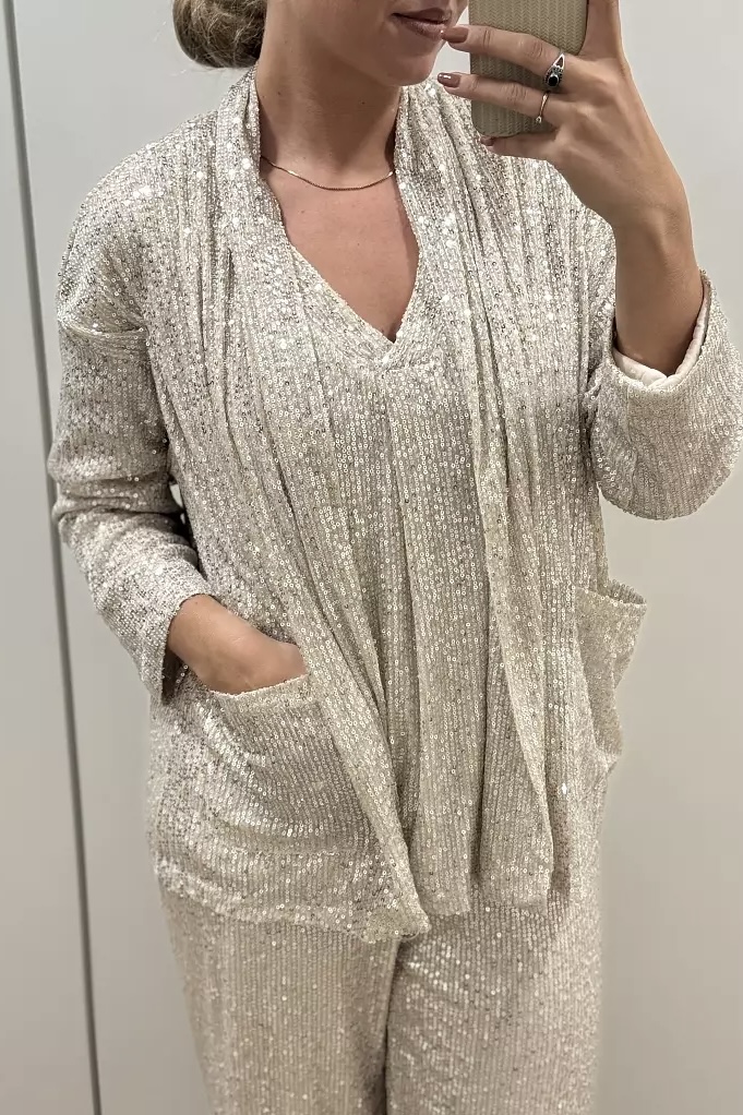 Qnuz -   Paljett Kimono W Sequins