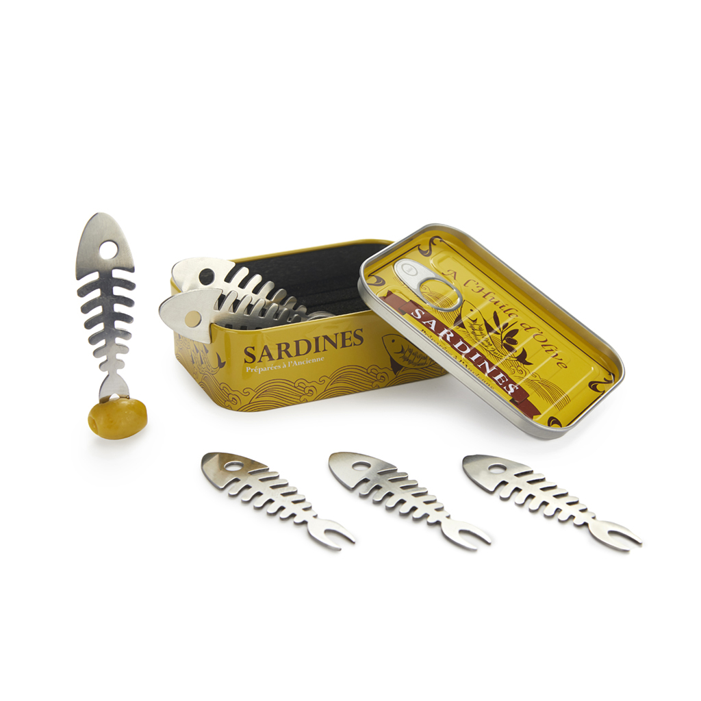 Sardines set of 6 cocktail forks - 4