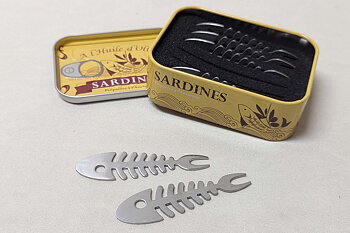 Sardines set of 6 cocktail forks