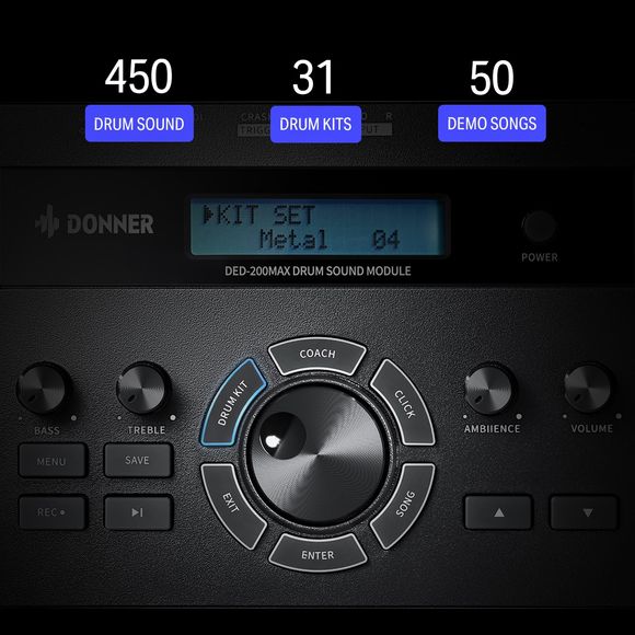 Donner DED-200 MAX digitaltrumset - 6