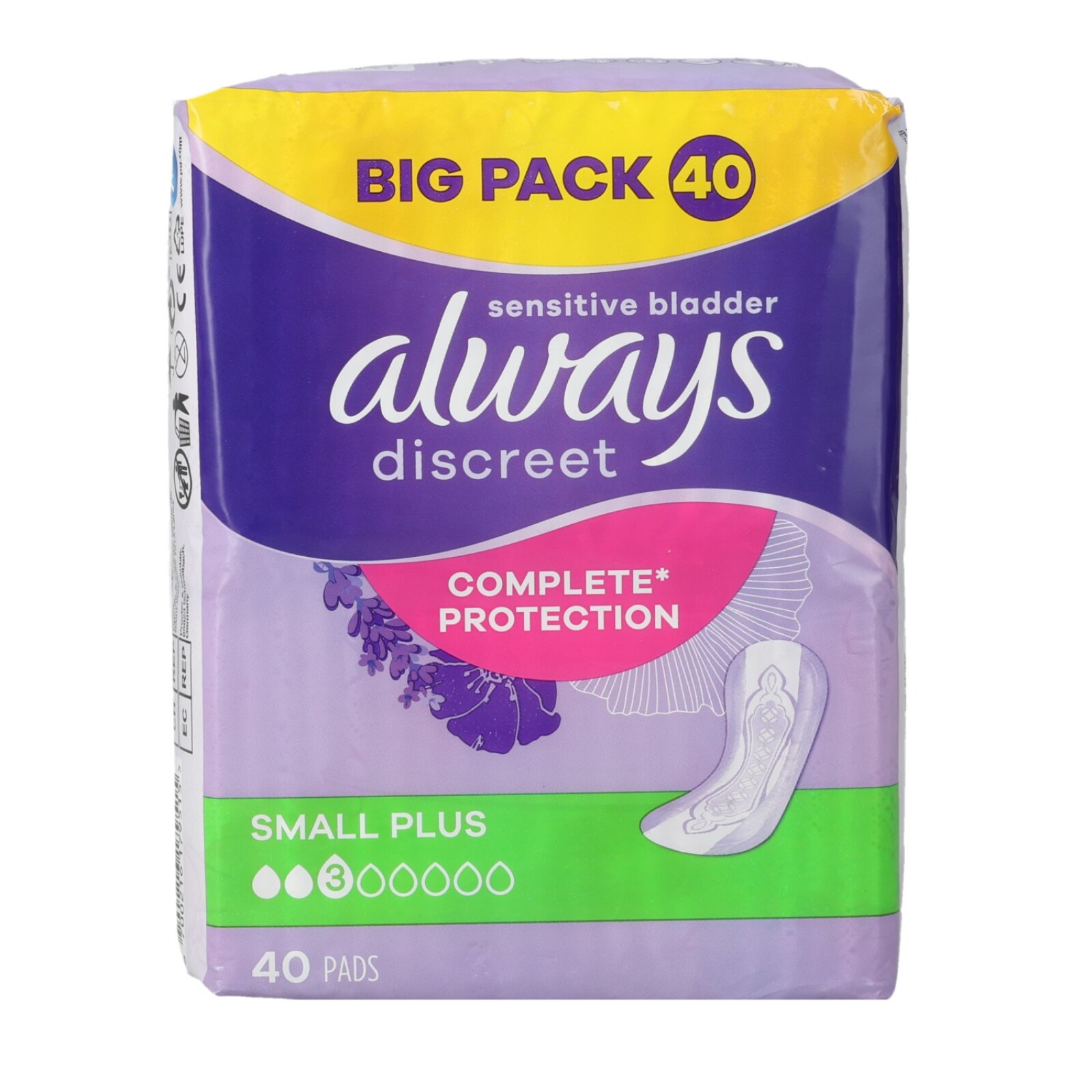 Always Discreet Incontinence bindor 40pcs