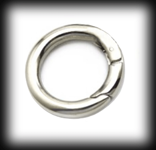 24 mm. Smyckes ring i rostfritt stål