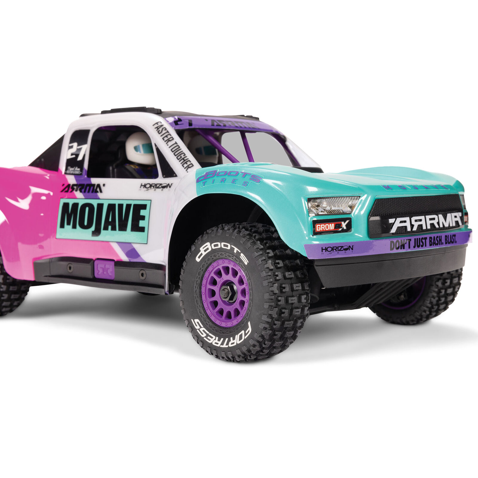 Arrma 1/16 MOJAVE GROM 223S DSC 4X4 RTR Borstlös Desert Truck, Vit (Batteri & Laddare Inkluderat) - 15
