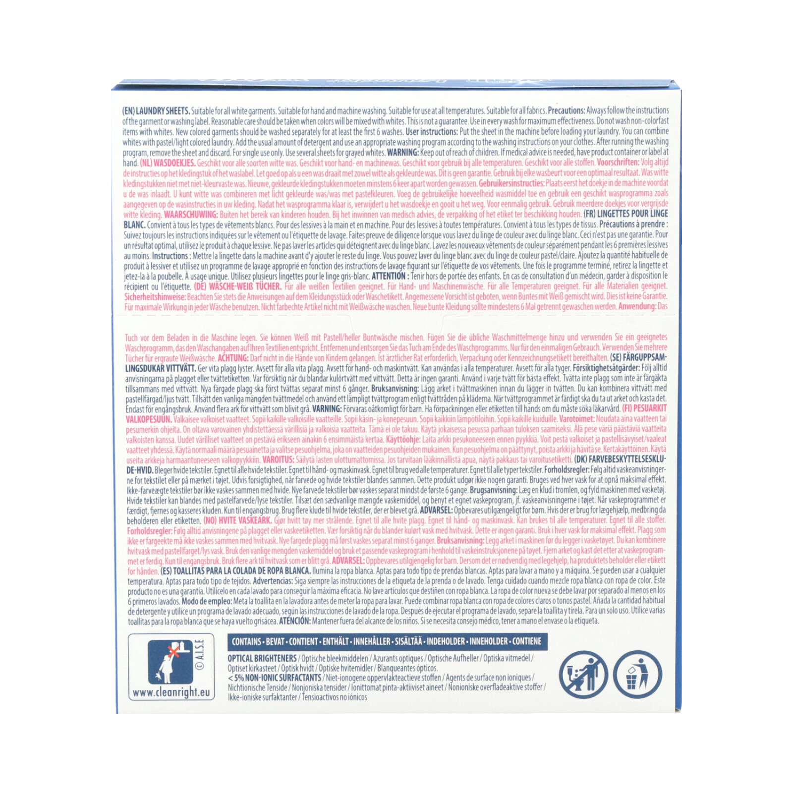 At Home Wash Colour Catching Sheets 16 White - 3