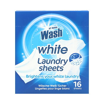 At Home Wash Colour Catching Sheets 16 White