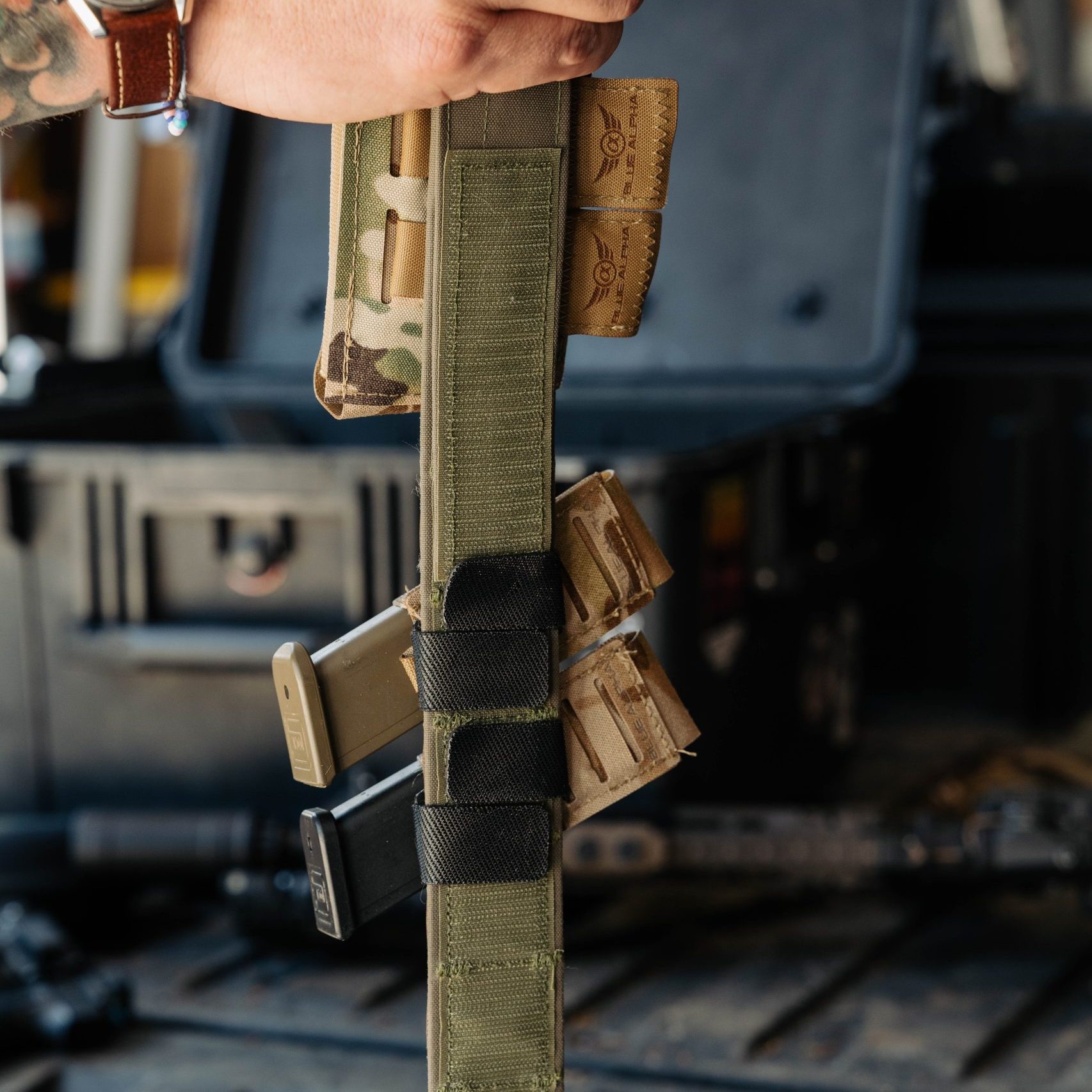  Blue alpha Angled Pistol Magazine Pouch Adapter  - 2
