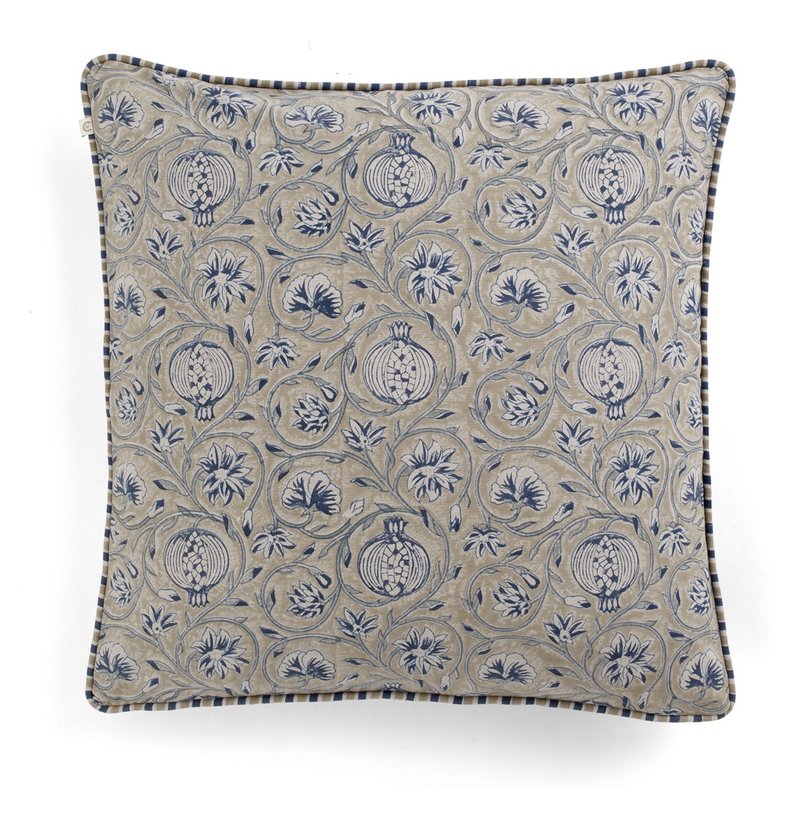 Chamois Kuddfodral Tangier Pomegranate Beige/Blue