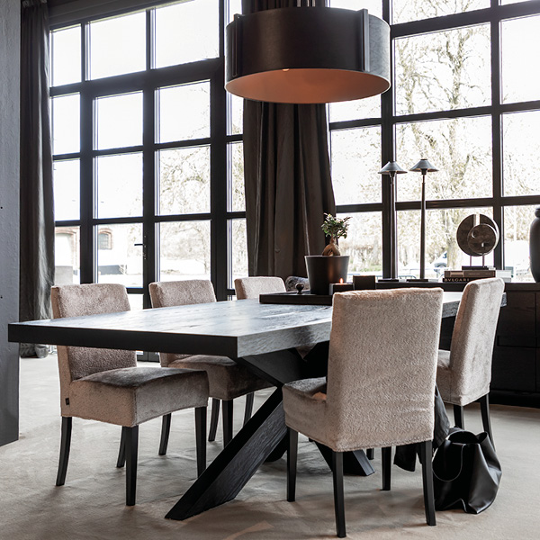 Justin Black dining table 240×100 cm - 2