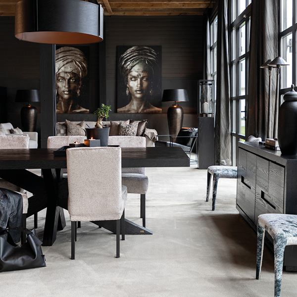 Justin Black dining table 240×100 cm - 3