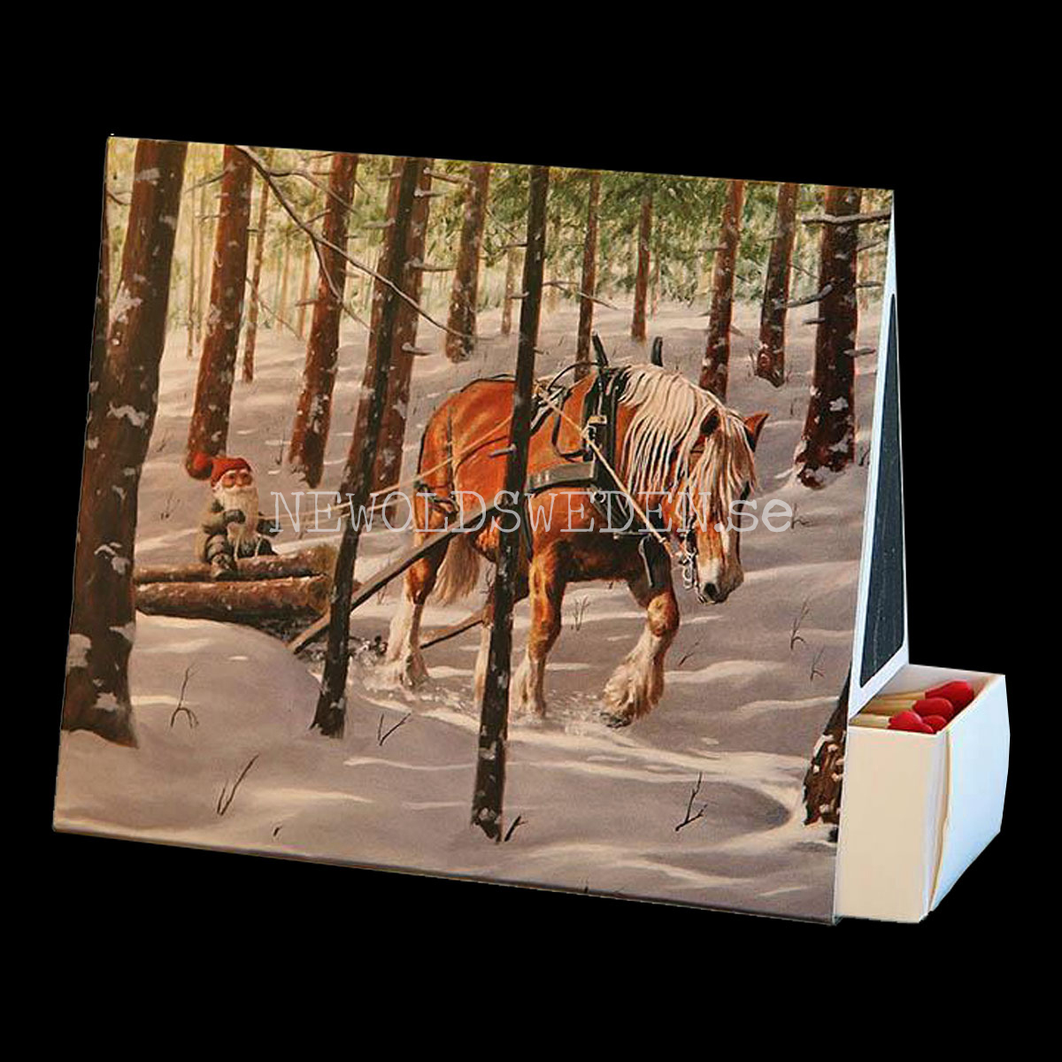 Skogsarbete - Tändsticksask 11 x 4.5 x 9 cm - Jan Bergerlind