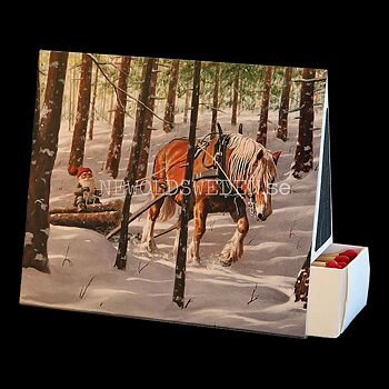 Skogsarbete - Tändsticksask 11 x 4.5 x 9 cm - Jan Bergerlind