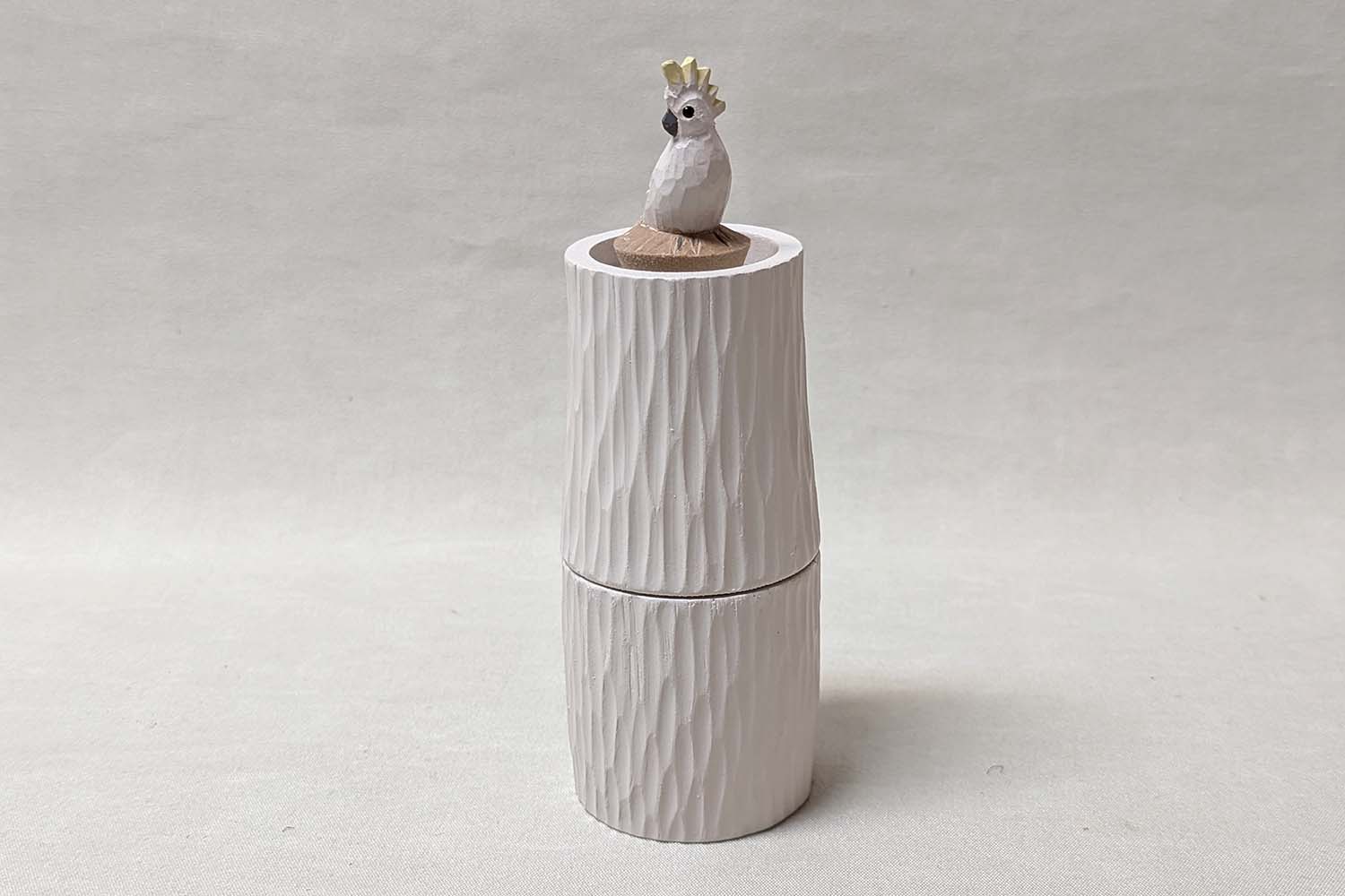 Salt och Pepparkvarn Vit Kakadua 19x6 cm