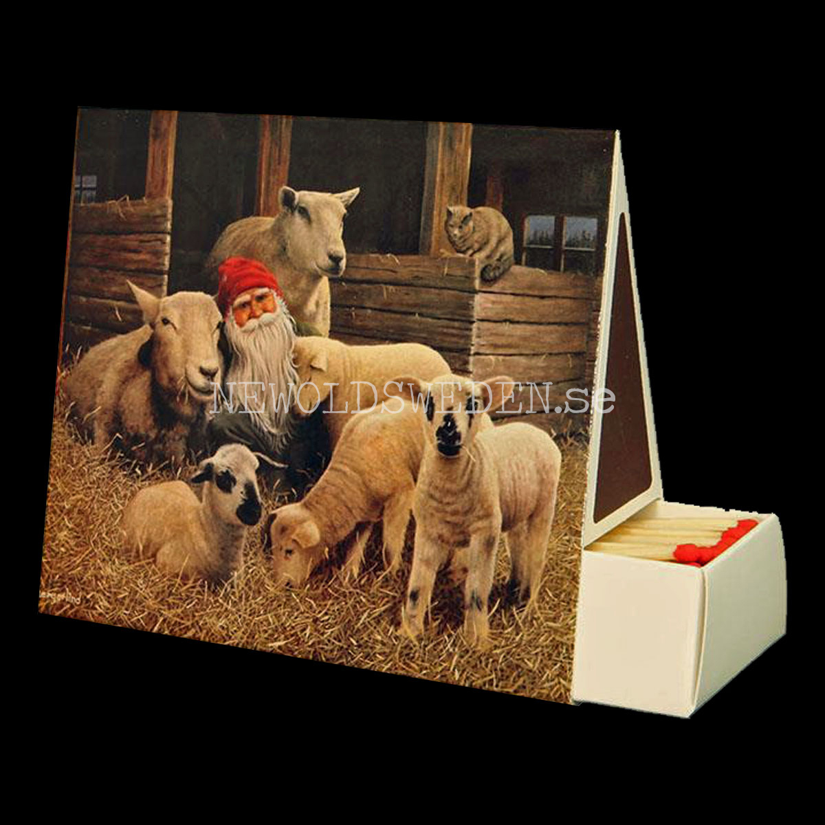 Lammen - Tändsticksask 11 x 4.5 x 9 cm - Jan Bergerlind