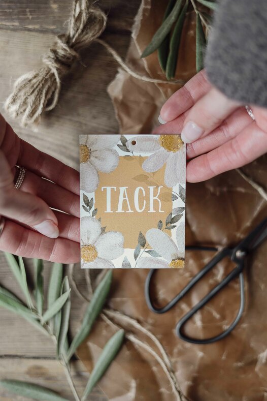 Gift card "thanks" - Majas cottage