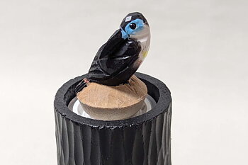 Salt and Pepper Mill Blue Toucan 19x6 cm