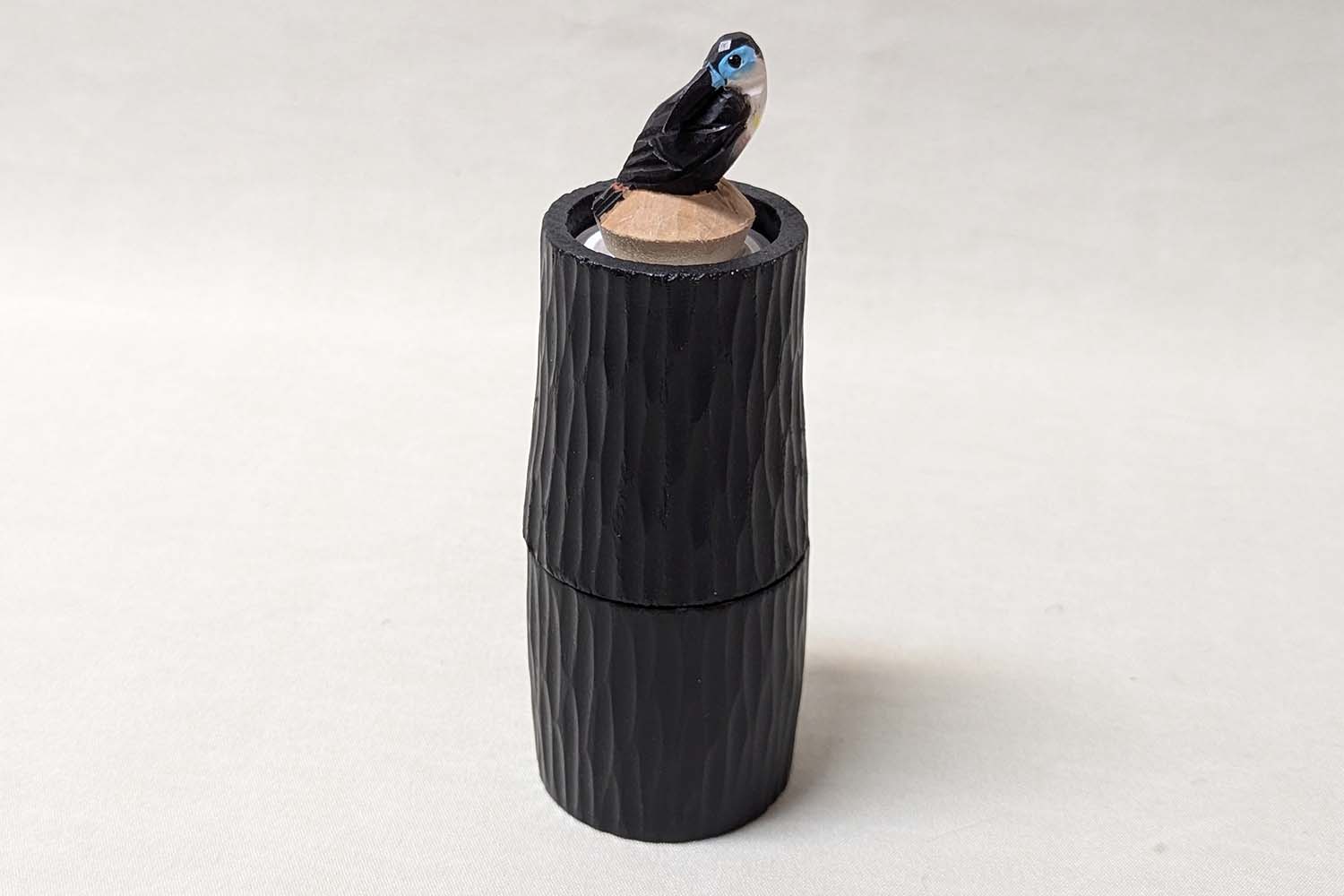 Salt and Pepper Mill Blue Toucan 19x6 cm