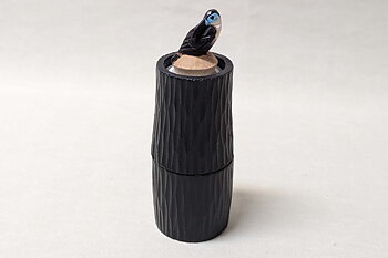 Salt and Pepper Mill Blue Toucan 19x6 cm