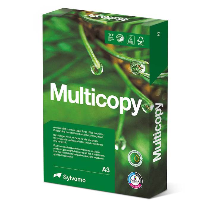 Kopieringspapper Multicopy A3 80g 500/pkt - 2