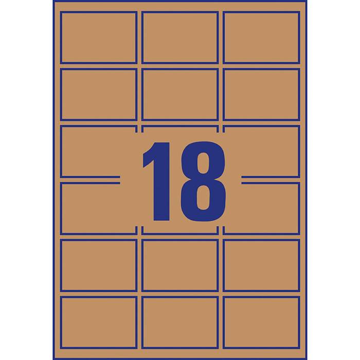 Etikett kraft 62x42mm 450/fp - 3