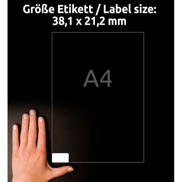 Frysetikett 38,1x21,2mm 1625/fp - 5