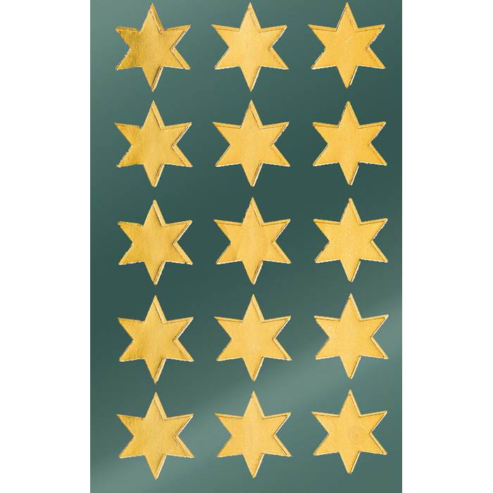 Stickers stjärnor guld 30/fp - 2