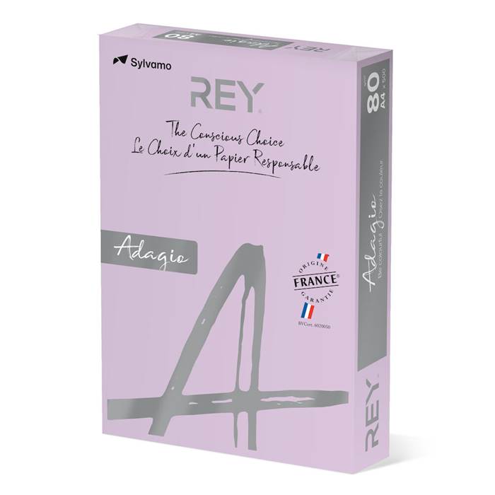 Färgat kopieringspapper Rey Adagio A4 80g 500/fp Lilac - 2