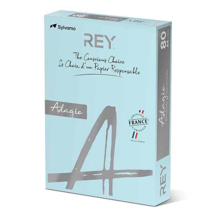 Färgat kopieringspapper Rey Adagio A4 80g 500/fp Sky - 2