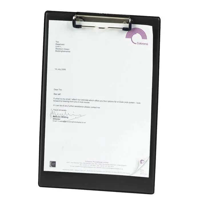 Skrivplatta Office Depot A4 enkel svart - 2