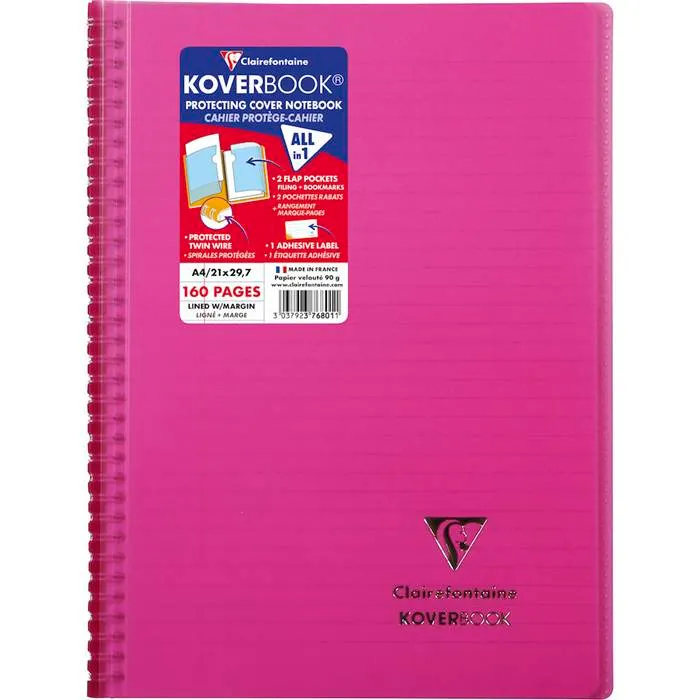 Kollegieblock Koverbook A4 - 5